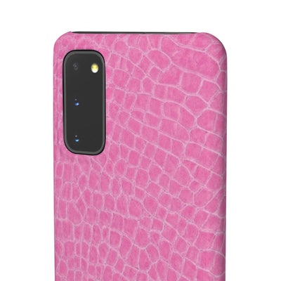 Snap Non Leather Pink Color Pattern Gift for Her Cute Phone Cases for Samsung Galaxy S24, S23, S22, S21, S20, Plus, Ultra, Iphone 16, 15, 14, Pro and Max - Studio40ParkLane