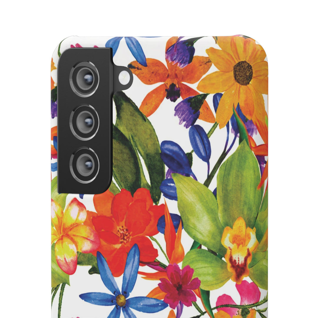 Sleek Snap Colorful Flowers Cute Phone Case for iPhone 16 15 14 13 12 11 X Xs Max Xr Pro Plus Samsung Galaxy S24 S23 S22 S21 S20 Note Ultra