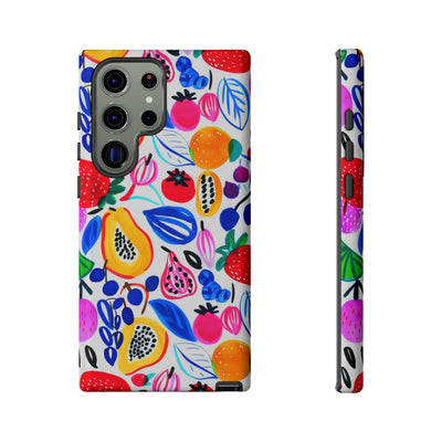 Cute Samsung Phone Case | Aesthetic Samsung Phone Case | Galaxy S23, S22, S21, S20 | Summer Fruit Cocktail, Protective Phone Case