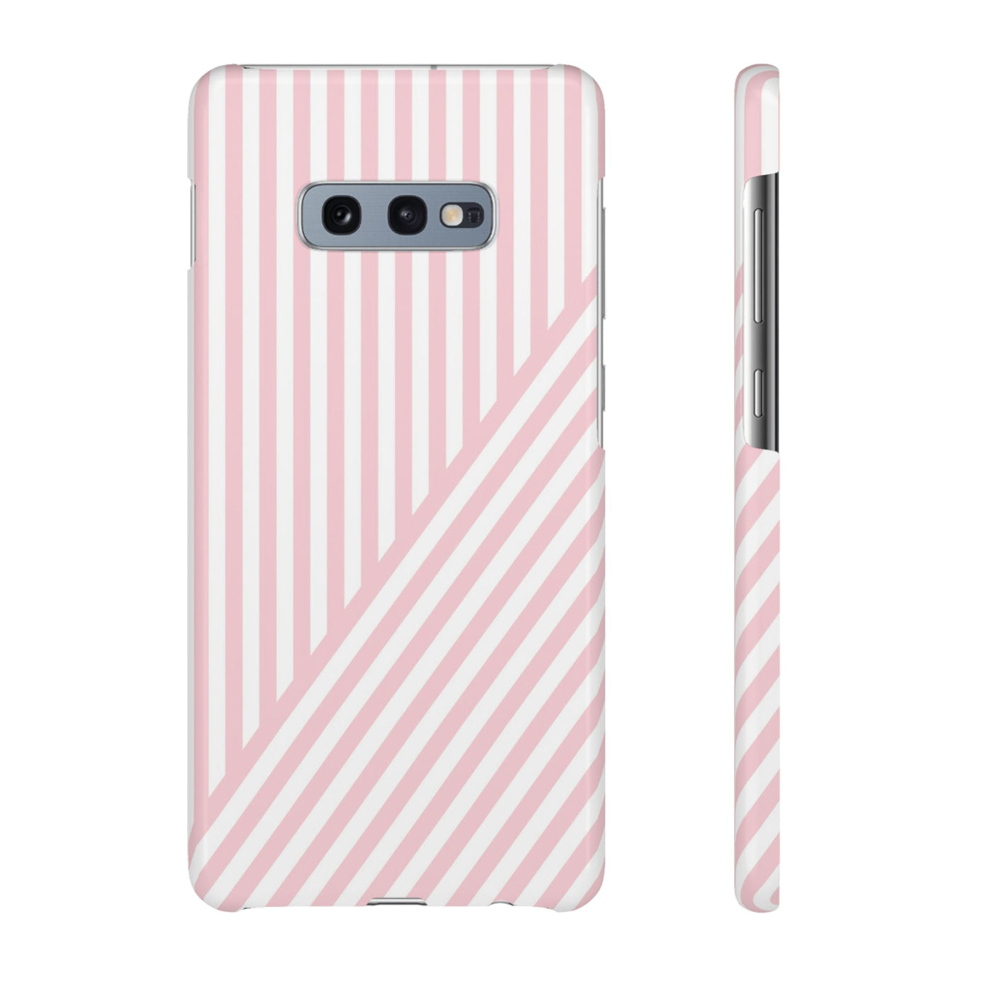 Aesthetic Sweet Pink Stripes Cute Phone Case Sleek Snap - For iPhone 17 Pro Max iPhone 16 Pro iPhone 15 Iphone 14 Plus 13 Pro 12 11 10 Gift