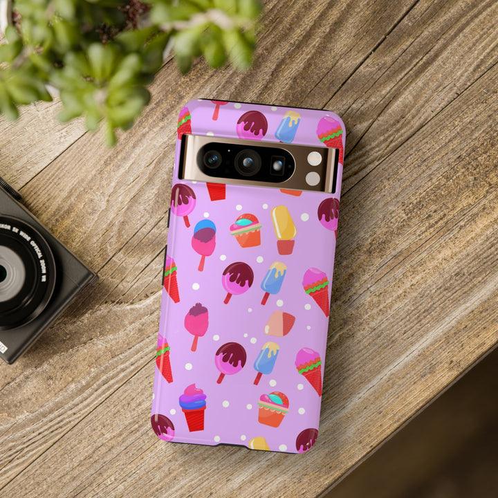 Cute Samsung Case | Cool Iphone Case | Summer Pink Ice - Cream, Samsung S24, S23, S22, S21, IPhone 15 Case | Iphone 14 Case, Iphone 13 Case - Studio40ParkLane
