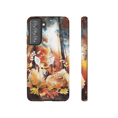 Autumn Fall Deer Forest Gift for Her Cute Phone Case for, Samsung Galaxy S24, S23, S22, S21, IPhone 16 Case | Iphone 15, Iphone 14, IPhone 13 Case