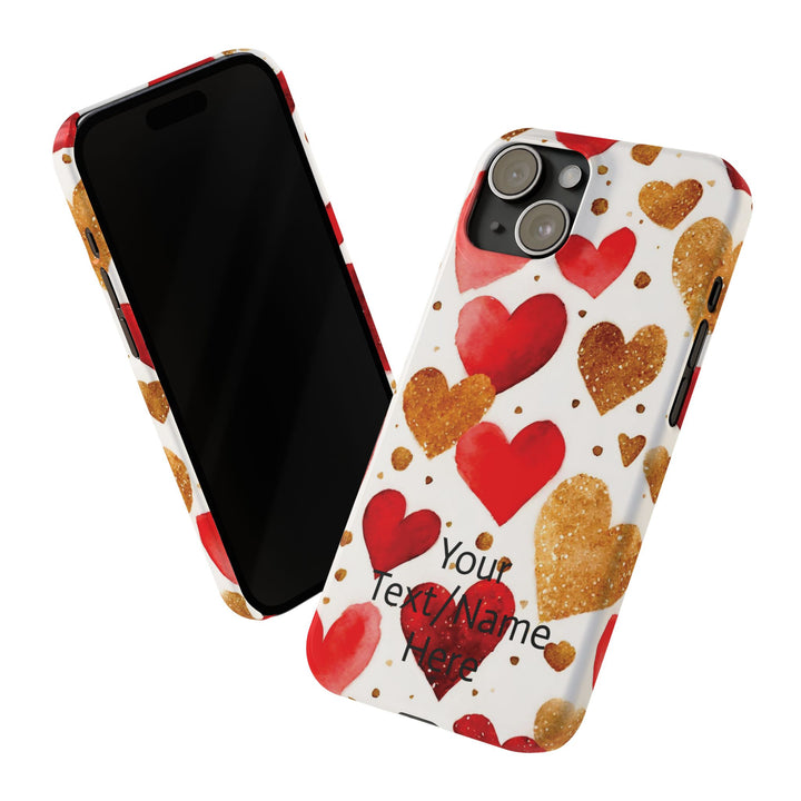 Slim Custom Personalized Valentine Love Gift for Her Cute Phone Cases for Iphone 16 Pro Max | iPhone 15 Case | iPhone 15 Pro Max Case, Iphone 14 - Studio40ParkLane
