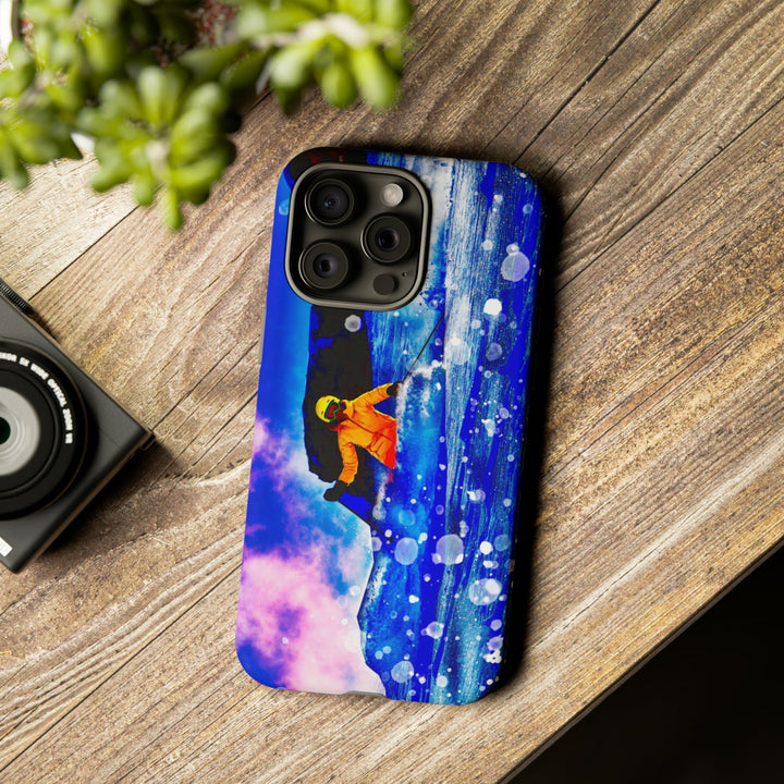 Cute IPhone Case | iPhone 15 Case | iPhone 15 Pro Max Case, Iphone 14 Case, Iphone 14 Pro Max Case IPhone Case for Art Lovers, Skier Mountain - Studio40ParkLane