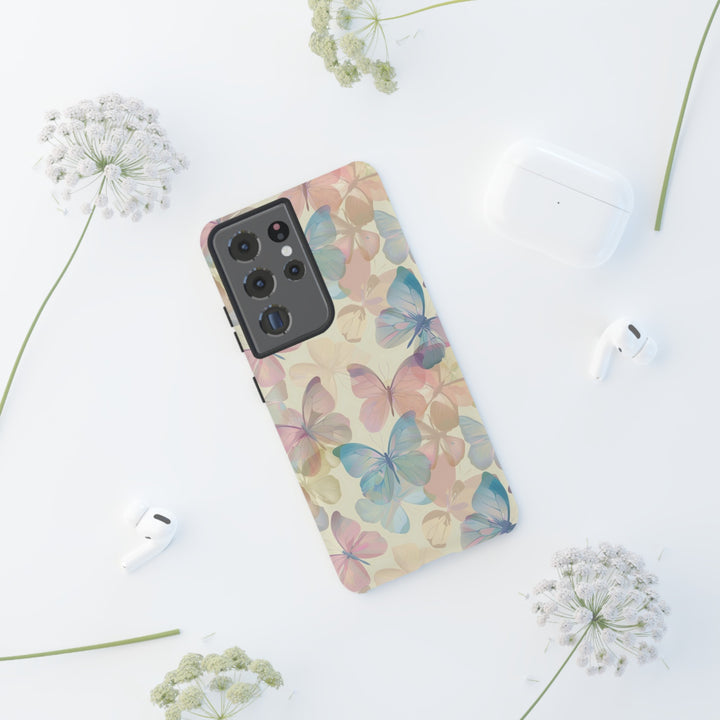 Cute Samsung Case | Cool Iphone Case | Summer Pastel Butterflies, Samsung S24, S23, S22, S21, IPhone 15 Case | Iphone 14 Case, Iphone 13 Case - Studio40ParkLane