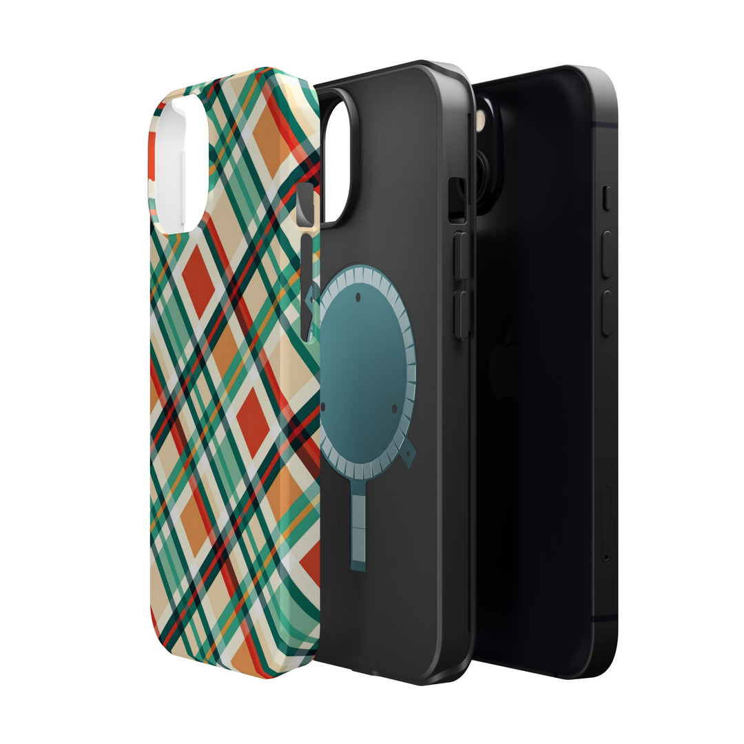 Checkered Plaid Magsafe Gift for Her Cute Phone Case for Iphone, | iPhone 16 | iPhone 15 Pro Max, Iphone 14 Pro Max, 13 12 11 10 9 8 7 - Studio40ParkLane