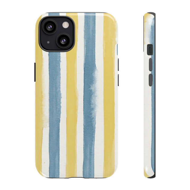 Tough Cute Yellow Stripes Phone Case, for IPhone 17 Pro Max | Iphone 17 Air, Iphone 16, IPhone 15, 14 13 12, Samsung Galaxy S26, S25, S24, S23 - Studio40ParkLane