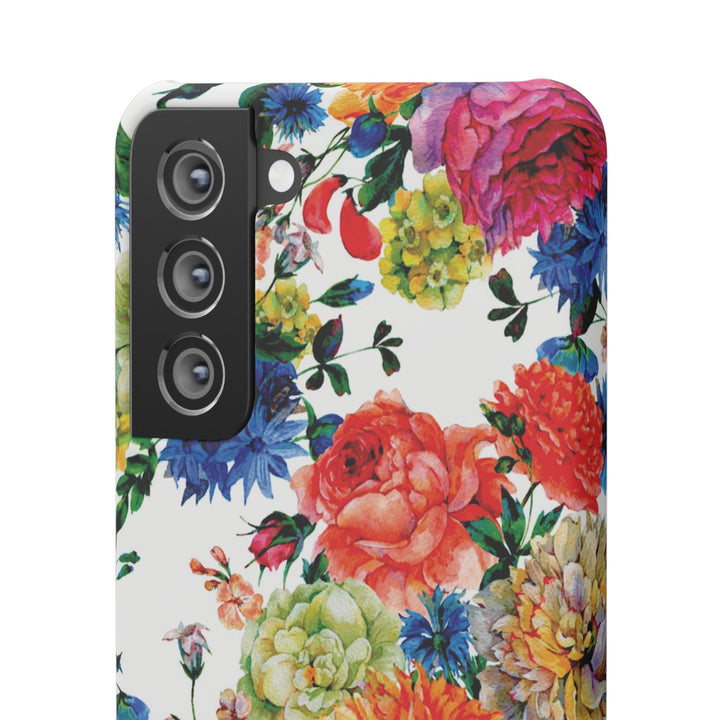 Sleek Snap Colorful Flowers Cute Phone Case for iPhone 16 15 14 13 12 11 X Xs Max Xr Pro Plus Samsung Galaxy S24 S23 S22 S21 S20 Note Ultra