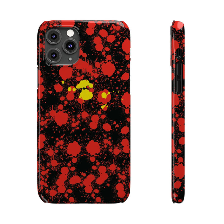 Slim Cute Phone Cases for Iphone - | iPhone 15 Case | iPhone 15 Pro Max Case, Iphone 14 Case, Iphone 14 Pro Max, Iphone 13, Red Yellow Paint Splash - Studio40ParkLane