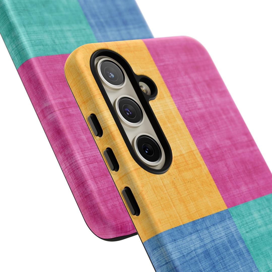 Impact Resistant, Colored Shapes, Cute Phone Cases for Samsung S24, S23, S22, S21, IPhone 15 pro Iphone 14 pro Iphone 13 IPhone 12 Iphone 11 - Studio40ParkLane