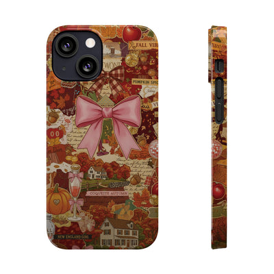 New England fall Coquette Collage Cute Phone Case for Iphone 16 - | iPhone 15 Pro Max Case | iPhone 14 Case Iphone 13 12 11 10 9 8 7 X XS - Studio40ParkLane