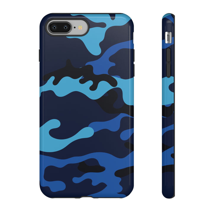 Cool Phone Case | Blue Camouflage, For iPhone 15 Case | iPhone 15 Pro Case, Iphone 14 Case, Iphone 14 Pro Max Case, Protective Iphone Case - Studio40ParkLane