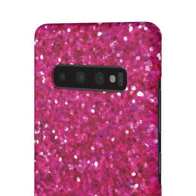 Snap Non-Glitter Muted Pink Play on "Faux" Glitter Effect Cute Phone Cases for Samsung and Iphone, 16, 15, 14, S24, S23, S22, S21, S20, Plus and Ultra