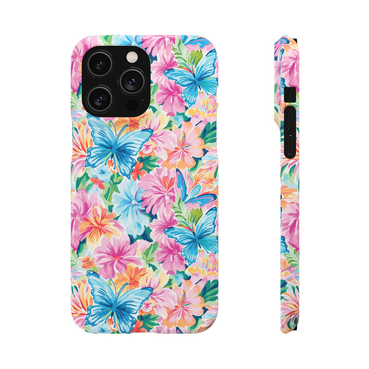 Sleek Snap Butterflies Flowers Cute Phone Case for iPhone 16 15 14 13 12 11 X Xs Max Xr Pro Plus Samsung Galaxy S24 S23 S22 S21 S20 Ultra