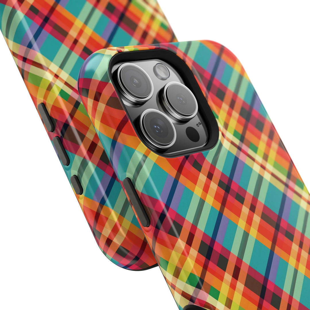 Checkered Plaid Magsafe Gift for Her Cute Phone Case for Iphone, | iPhone 16 | iPhone 15 Pro Max, Iphone 14 Pro Max, 13 12 11 10 9 8 7 - Studio40ParkLane