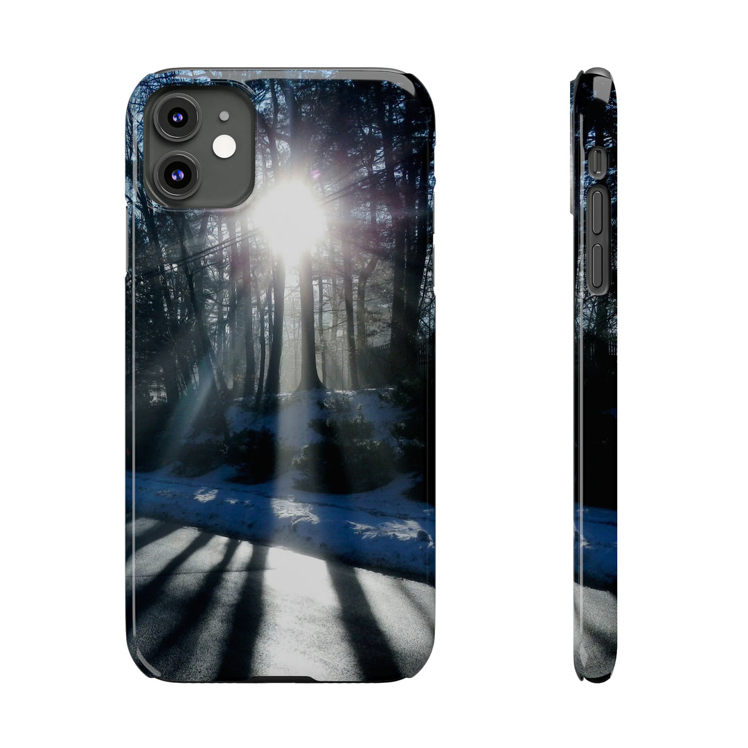 Slim Cute Phone Cases for Iphones - | iPhone 15 Case | iPhone 15 Pro Max Case, Iphone 14 Case, Iphone 14 Pro Max, Iphone 13, Winter Morning Sun - Studio40ParkLane