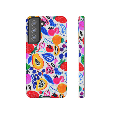 Cute Samsung Phone Case | Aesthetic Samsung Phone Case | Galaxy S23, S22, S21, S20 | Summer Fruit Cocktail, Protective Phone Case
