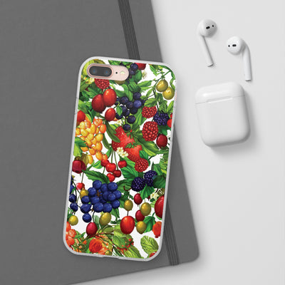 Cute Flexi Phone Cases, For Samsung Galaxy and Iphone, Summer Mixed Fruit, Galaxy S23 Phone Case, Samsung S22 Case, Samsung S21, Iphone 15, Iphone 14, Iphone 13