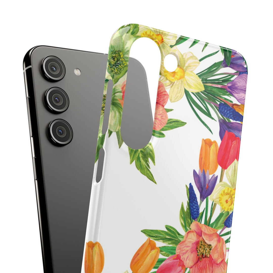Sleek Snap Spring Summer Flowers Cute Phone Case for iPhone 16 15 14 13 12 11 X Xs Max Xr Pro Plus Samsung Galaxy S24 S23 S22 S21 S20 Ultra