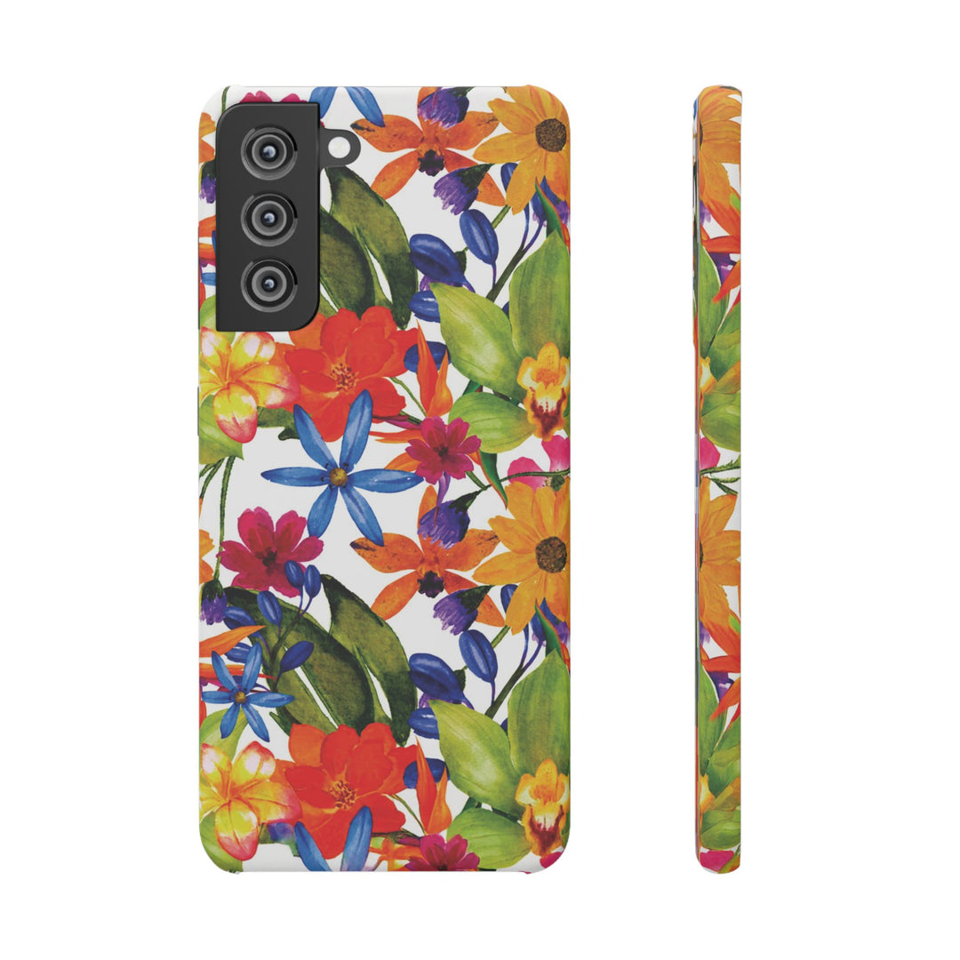 Sleek Snap Colorful Flowers Cute Phone Case for iPhone 16 15 14 13 12 11 X Xs Max Xr Pro Plus Samsung Galaxy S24 S23 S22 S21 S20 Note Ultra