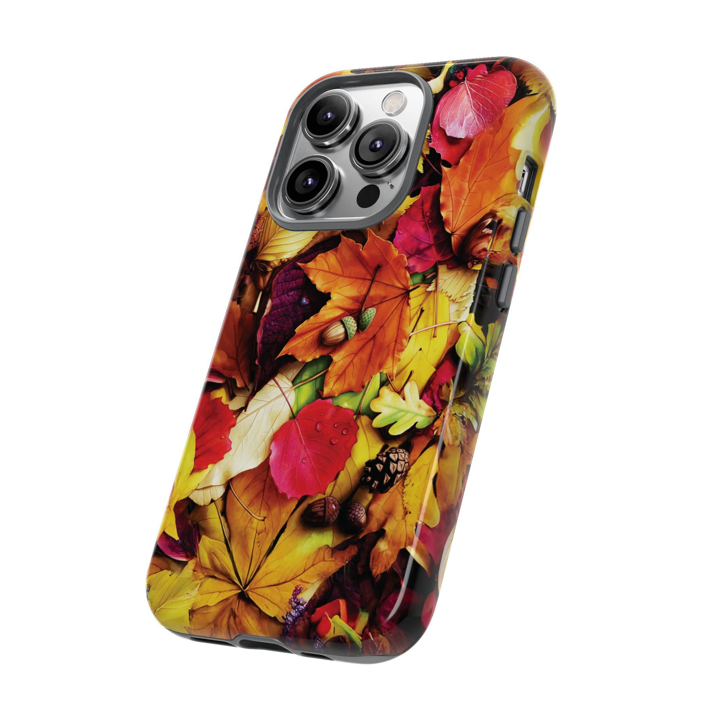 Aesthetic Tough Fall Leaves Foliage Premium Phone Case - For iPhone 17 Pro Max iPhone 16 Pro iPhone 15 Iphone 14 Plus 13 Pro 12 11 10 XR - Studio40ParkLane