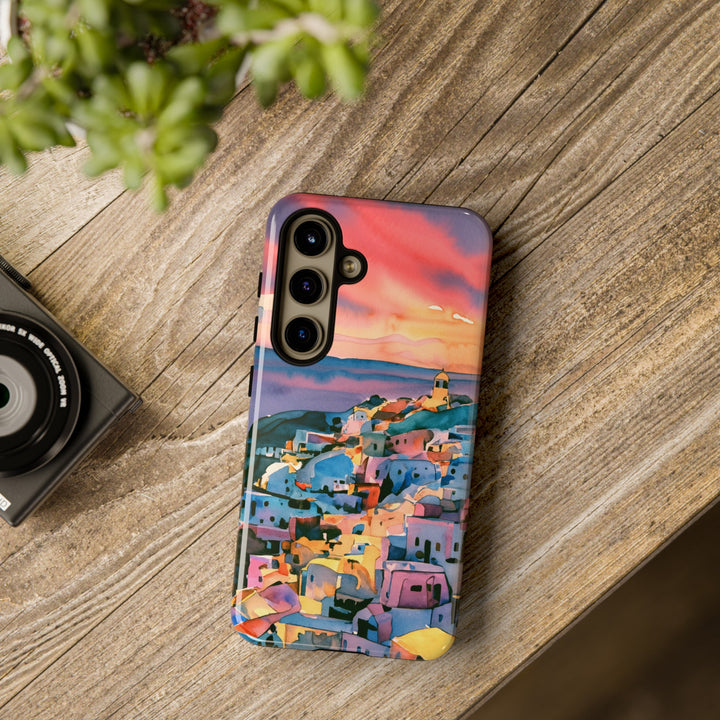 Impact Resistant, Greek Sunset, Cute Phone Cases for Samsung S24, S23, S22, S21, IPhone 15 pro Iphone 14 pro Iphone 13 IPhone 12 Iphone 11 - Studio40ParkLane