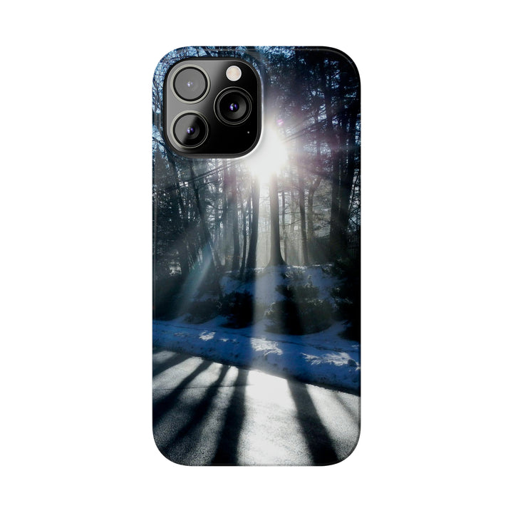 Slim Cute Phone Cases for Iphones - | iPhone 15 Case | iPhone 15 Pro Max Case, Iphone 14 Case, Iphone 14 Pro Max, Iphone 13, Winter Morning Sun - Studio40ParkLane