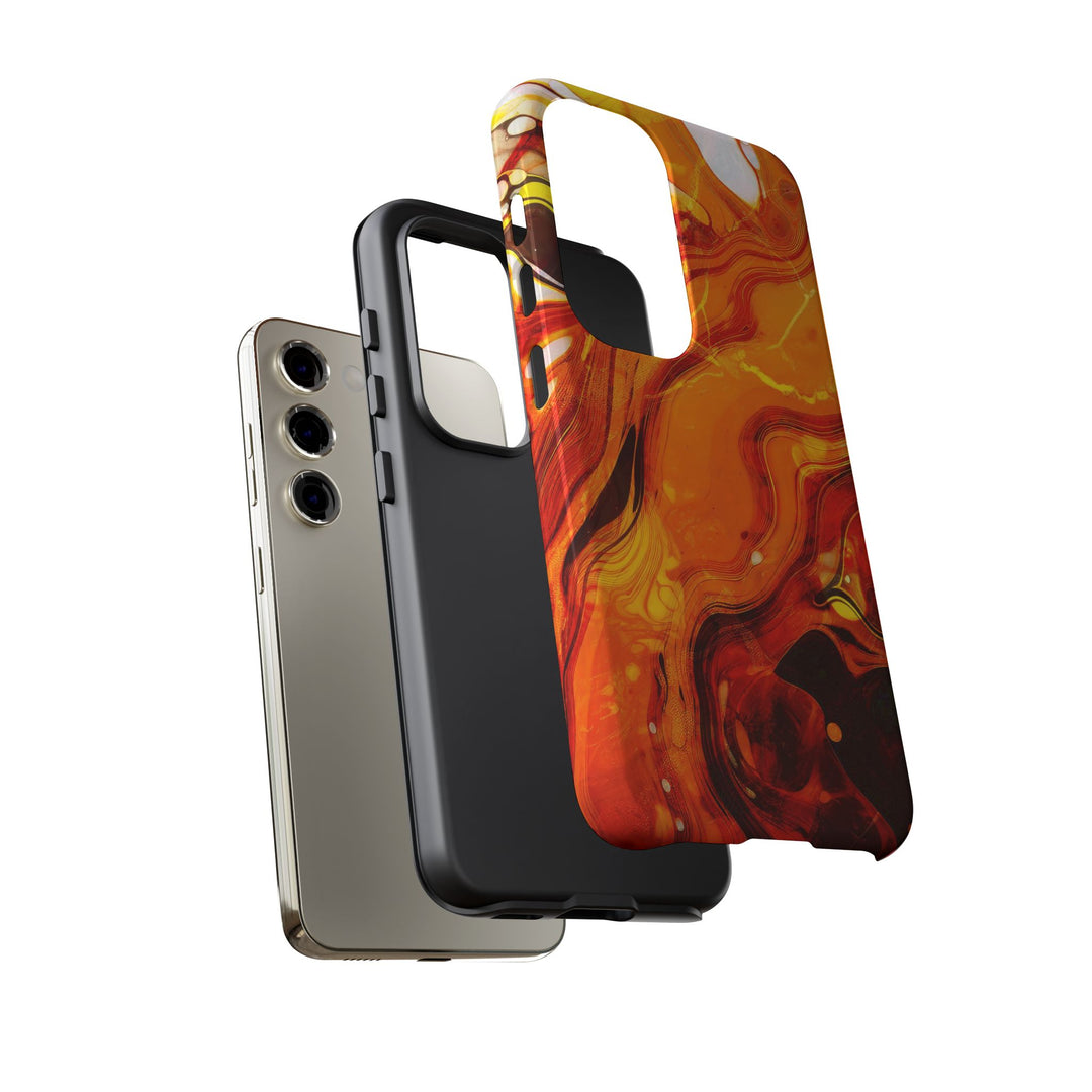 Impact Resistant, Fall Colors Marble, Cute Phone Cases for Samsung S24, S23, S22, S21, IPhone 15 pro Iphone 14 pro Iphone 13 IPhone 12 Iphone 11 - Studio40ParkLane