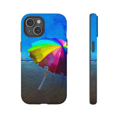 Cute Samsung Case | Cool Iphone Case | Summer Colorful Beach Parasol, Samsung S24, S23, S22, S21, IPhone 15 Case | Iphone 14 Case, Iphone 13 Case