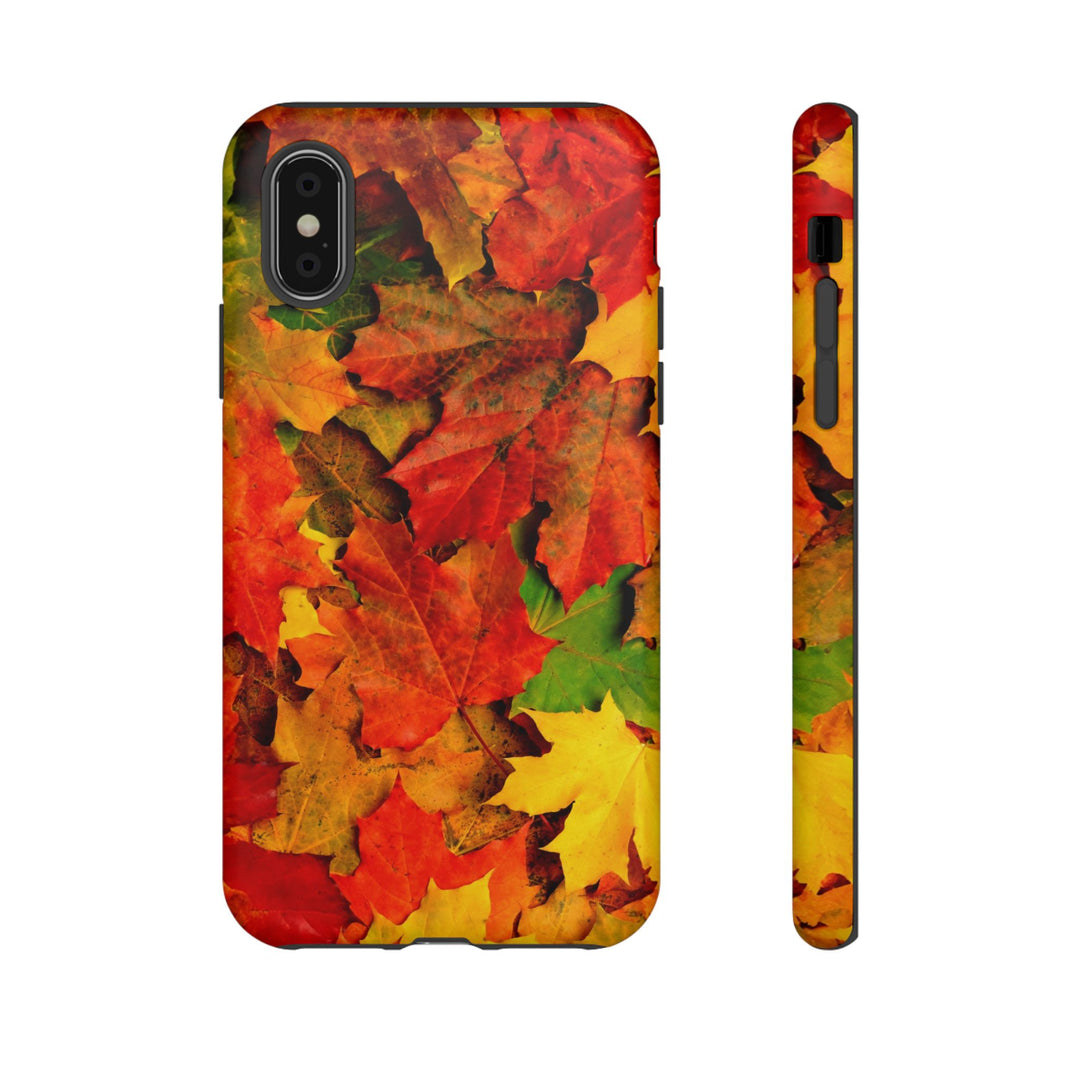 Fall Leaves Impact Resistant, Cute Phone Cases for Samsung S24, S23, S22, S21, IPhone 15 pro Iphone 14 pro Iphone 13 IPhone 12 Iphone 11 - Studio40ParkLane