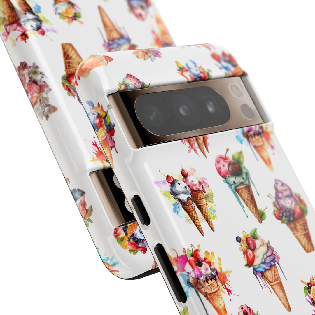 Impact Resistant, Summer Icecream, Cute Phone Cases for Samsung S24, S23, S22, S21, IPhone 15 pro, Iphone 14 pro, Iphone 13 IPhone 12, Iphone 11 - Studio40ParkLane