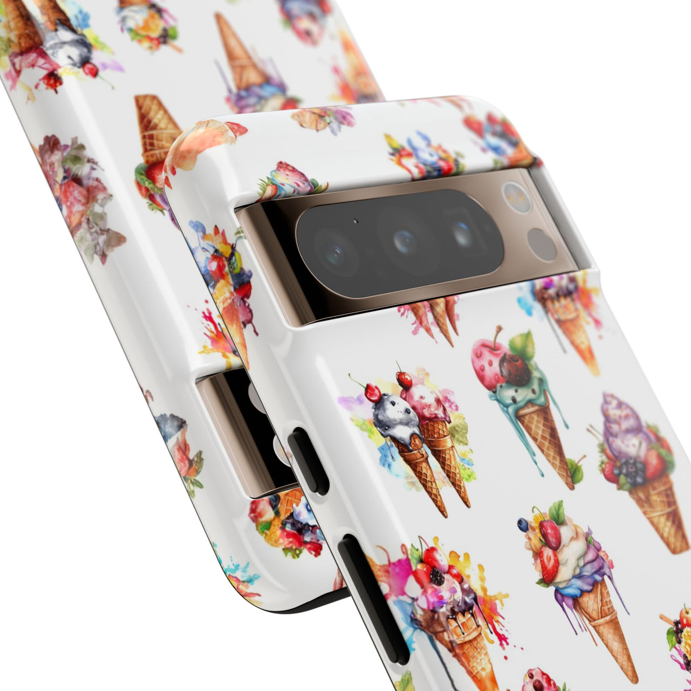 Impact Resistant, Summer Icecream, Cute Phone Cases for Samsung S24, S23, S22, S21, IPhone 15 pro, Iphone 14 pro, Iphone 13 IPhone 12, Iphone 11