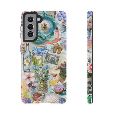 Impact Resistant, Travel Coquette Collage, Cute Phone Cases for Samsung S24, S23, S22, S21, IPhone 15 pro Iphone 14 pro Iphone 13 IPhone 12 Iphone 11