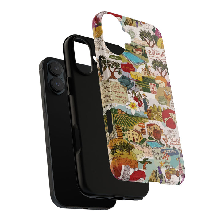 Italy Tuscany Coquette Collage Tough Premium Phone Case - For iPhone 17 Pro Max iPhone 16 Pro iPhone 15 Iphone 14 Plus 13 Pro 12 11 10 XR - Studio40ParkLane