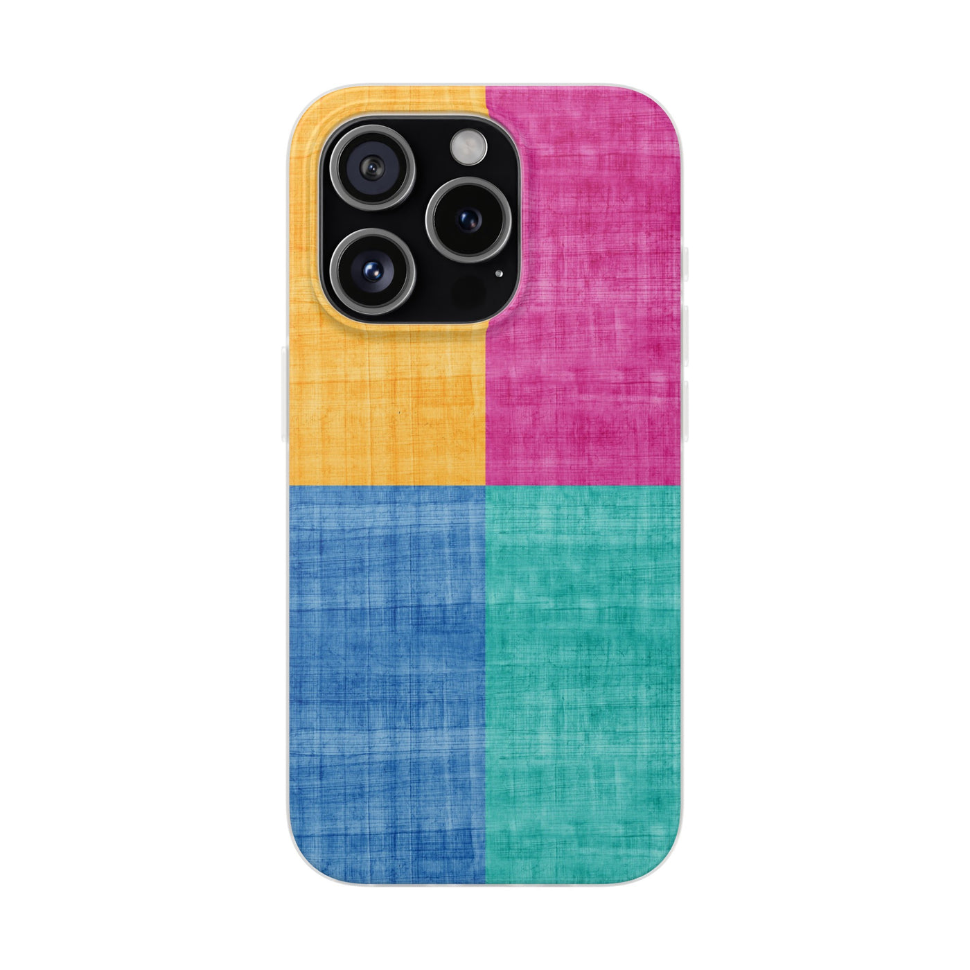 Cute Flexi Phone Cases, Abstract Colored Blocks, Compatible with Samsung Galaxy S23, Samsung S22, Samsung S21, Samsung S20, Galaxy S20 Ultra