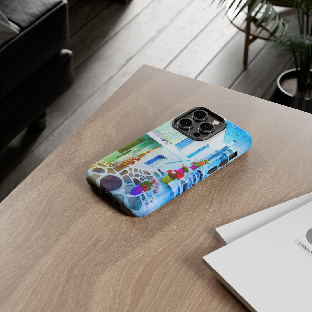 Impact Resistant, Greece House, Cute Phone Cases for Samsung S24, S23, S22, S21, IPhone 15 pro Iphone 14 pro Iphone 13 IPhone 12 Iphone 11 - Studio40ParkLane