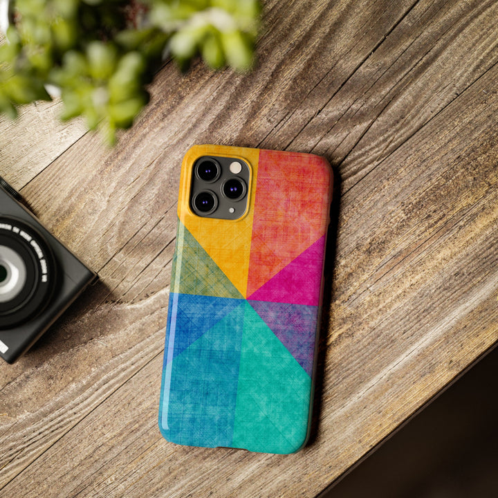 Slim Cute Phone Cases for Iphone | iPhone 15 Case | iPhone 15 Pro Max Case, Iphone 14, Iphone 14 Pro Max, Iphone 13, Abstract Colored Shapes - Studio40ParkLane