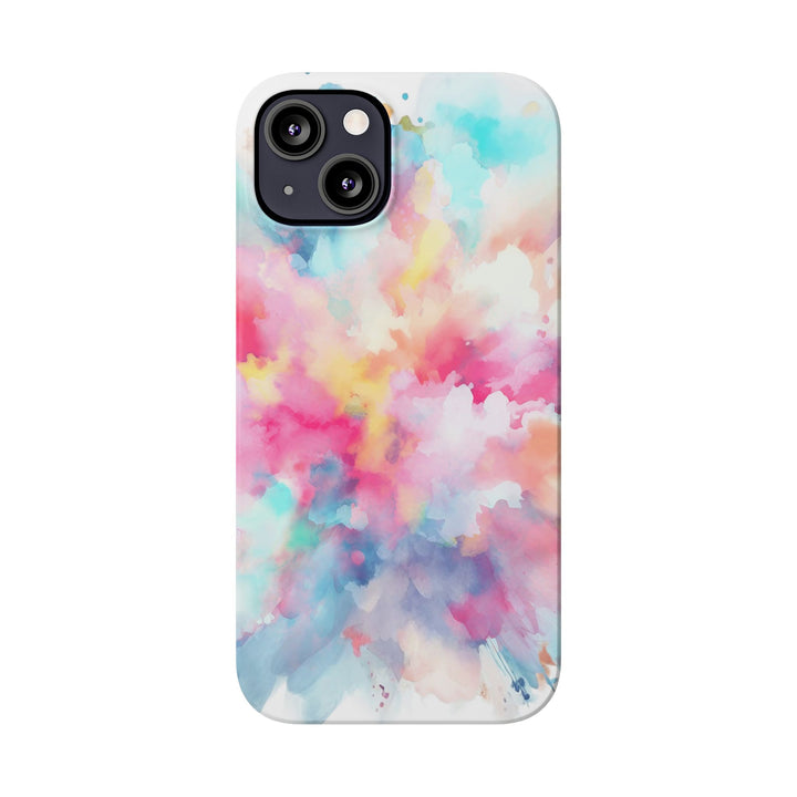 Slim Paint Splash Pink Gift for Her Cute Phone Cases for Iphone 16 Pro Max | iPhone 15 Case | iPhone 15 Pro Max Case, Iphone 14, Iphone 14 Pro Max, Iphone 13 12 11 8 7 - Studio40ParkLane