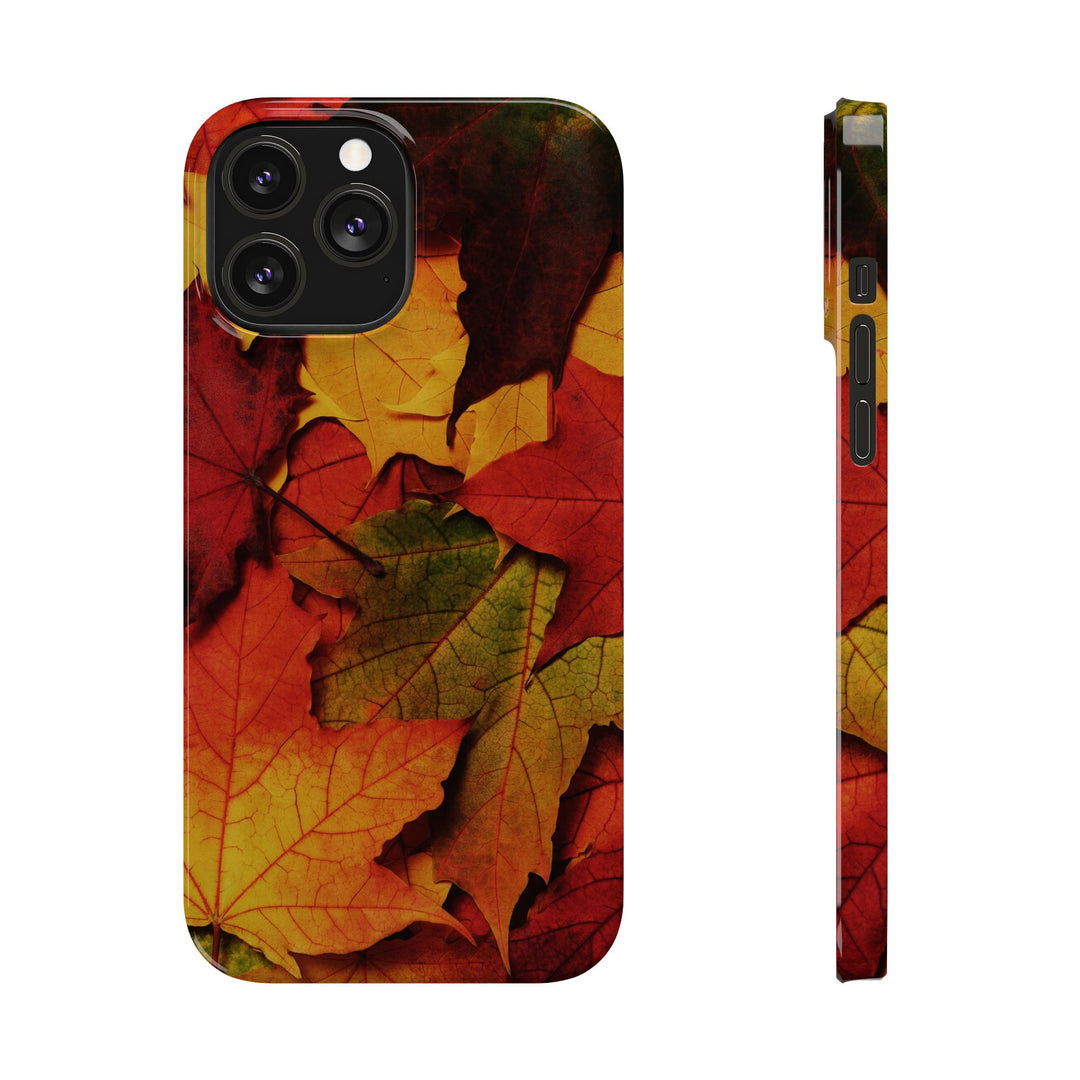 Slim Autumn Fall Leaves Gift Cute Phone Cases for Iphone 16 | iPhone 15 Case | iPhone 15 Pro Max Case, Iphone 14, Iphone 14 Pro Max, Iphone 13, Slim Mom Dad Gift - Studio40ParkLane