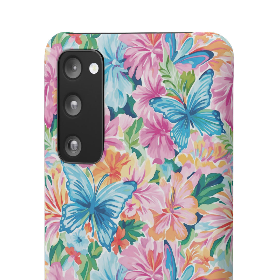 Sleek Snap Butterflies Flowers Cute Phone Case for iPhone 16 15 14 13 12 11 X Xs Max Xr Pro Plus Samsung Galaxy S24 S23 S22 S21 S20 Ultra