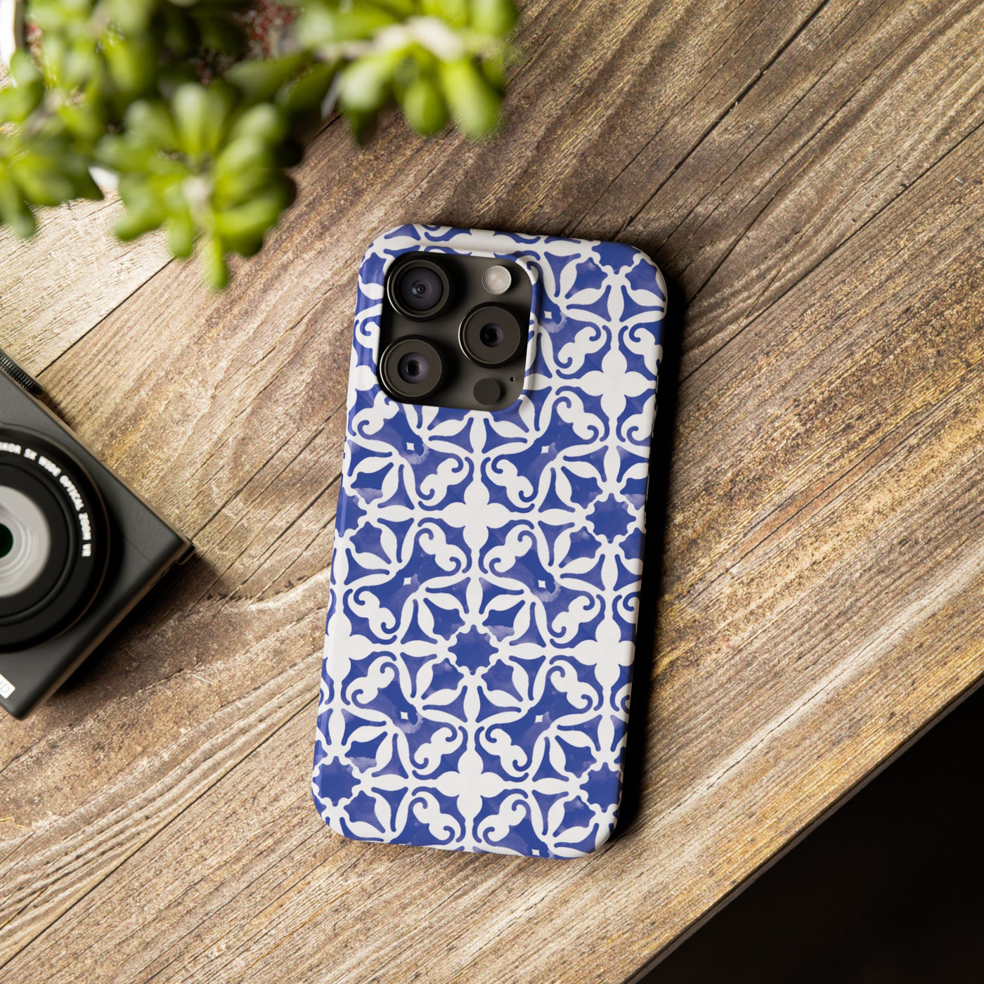 Slim Blue Mosaic Gift for Her Cute Phone Cases for Iphone 16 Case | iPhone 15 Case | iPhone 15 Pro Max Case, Iphone 14, Iphone 14 Pro Max, Iphone 13, 11,10,8,7