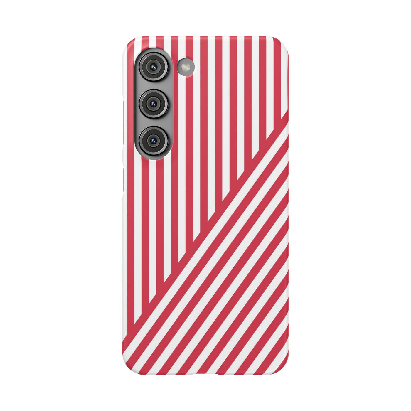 Aesthetic Winterberry Red Stripes Cute Phone Case Sleek Snap - For iPhone 17 Pro Max iPhone 16 Pro iPhone 15 Iphone 14 Plus 13 Pro 12 11 10 Gift - Studio40ParkLane