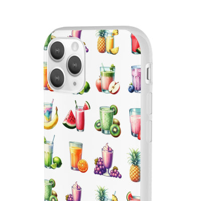 Cute Flexi Phone Cases, For Iphones and Samsung Galaxy Phones, Tropical Summer Fruit Cocktails, Galaxy S23 Phone Case, Samsung S22 Case, Samsung S21, Iphone 15, Iphone 14, Iphone 13