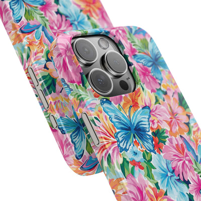 Slim Butterflies Flowers Gift for Her Cute Phone Cases for Iphone 16 Pro Max | iPhone 15 Case | iPhone 15 Pro Max Case, Iphone 14, 13, 12, 11, 10, 8, 7