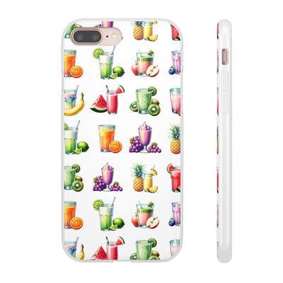 Cute Flexi Phone Cases, For Iphones and Samsung Galaxy Phones, Tropical Summer Fruit Cocktails, Galaxy S23 Phone Case, Samsung S22 Case, Samsung S21, Iphone 15, Iphone 14, Iphone 13