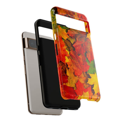 Fall Leaves Impact Resistant, Cute Phone Cases for Samsung S24, S23, S22, S21, IPhone 15 pro Iphone 14 pro Iphone 13 IPhone 12 Iphone 11