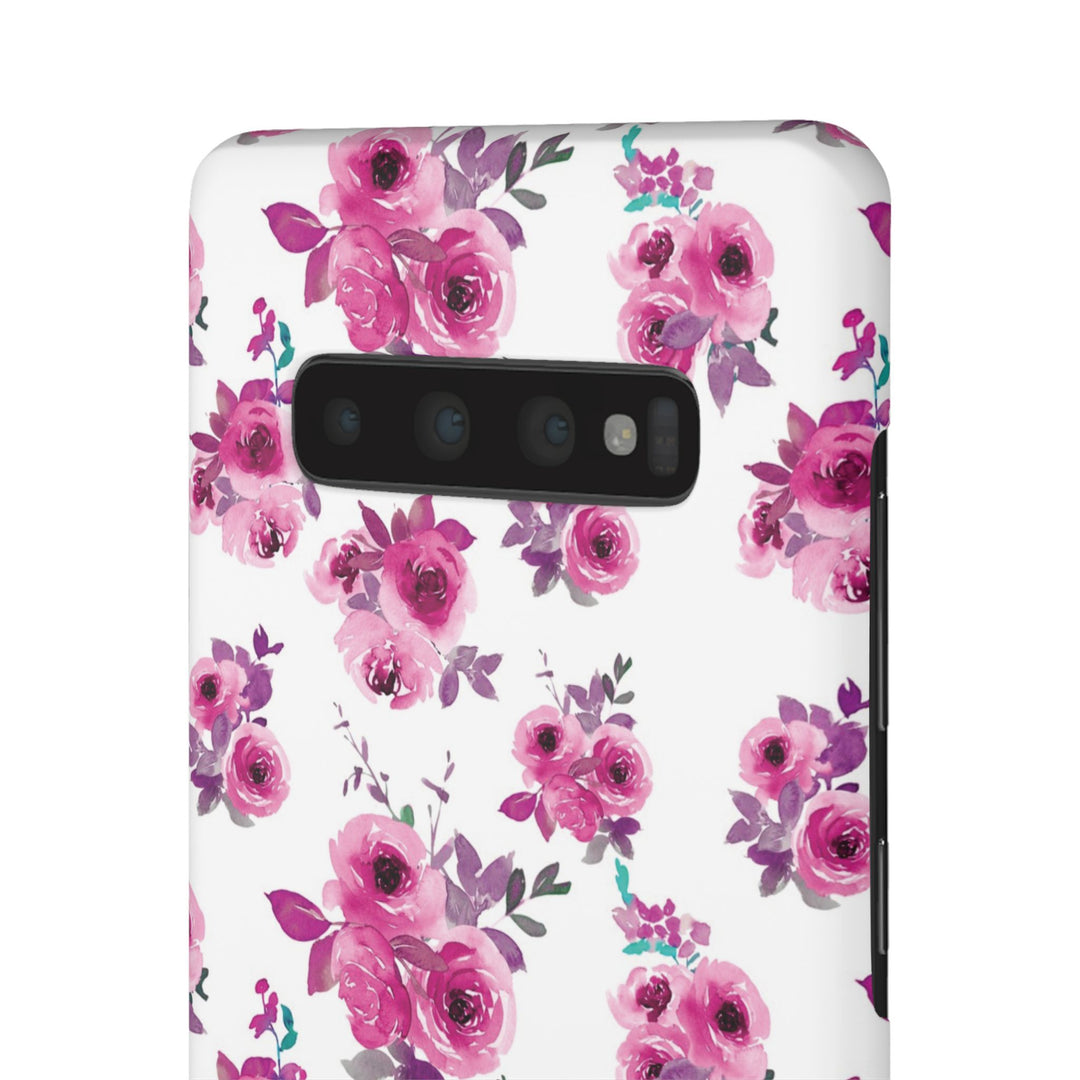 Sleek Snap Flowers Gift for Her Cute Phone Case for iPhone 16 15 14 13 12 11 X Xs Max Xr Pro Plus Samsung Galaxy S24 S23 S22 S21 S20 Ultra