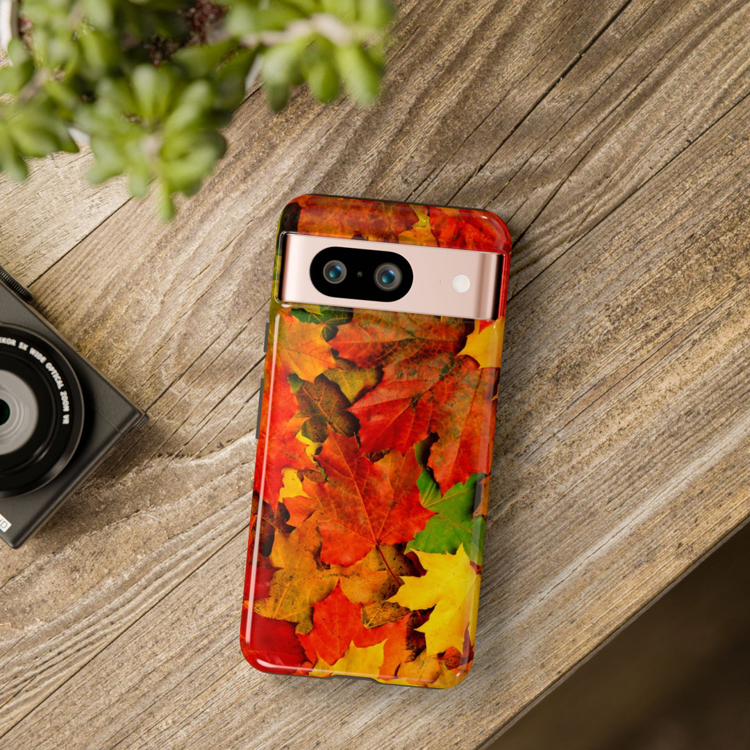 Fall Leaves Impact Resistant, Cute Phone Cases for Samsung S24, S23, S22, S21, IPhone 15 pro Iphone 14 pro Iphone 13 IPhone 12 Iphone 11 - Studio40ParkLane