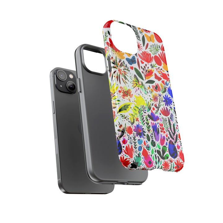 Impact Resistant, Colored Flowers, Cute Phone Cases for Samsung S24, S23, S22, S21, IPhone 15 pro Iphone 14 pro Iphone 13 IPhone 12 Iphone 11 - Studio40ParkLane