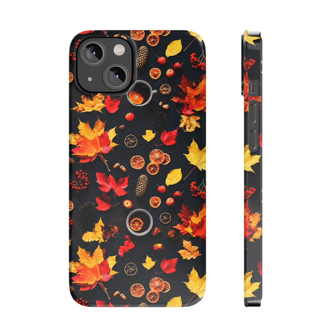 Slim Cute Fall Leaves Collage Phone Cases for Iphone | iPhone 15 Case | iPhone 15 Pro Max Case, Iphone 14, Iphone 14 Pro Max, Iphone 13, Iphone 16 - Studio40ParkLane